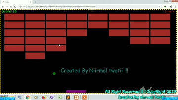 BricksBreaker Game using HTML5 Canvas & JavaScript (Concept)