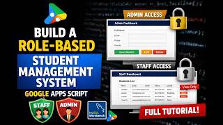 Build a Google Apps Script Role Based Student Management System | Full Tutorial