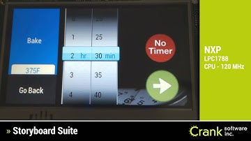 NXP LPC1788 CPU 120 MHz and Storyboard | Crank Software Embedded GUI Demo