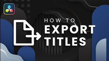 How to SAVE your custom TITLES to Davinci Resolve Effects Library