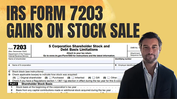 IRS Form 7203 - How to Calculate Adjusted Capital Gain on Stock Sale