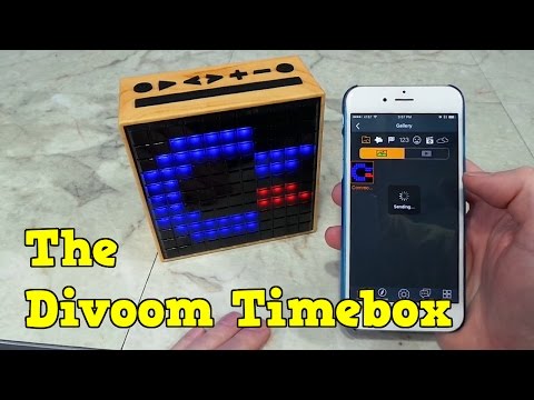 Checking out the Divoom Timebox for Pixel Art and Music.