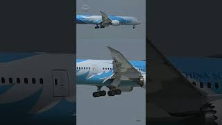 Elevators Up & Down🛬China Southern B787-9 Dreamliner Heavy Landing Manila Airport #shorts