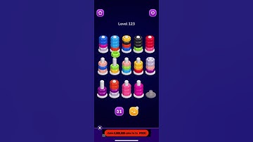 Nut Sort Level 123 Walkthrough