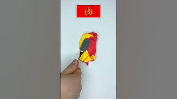 What color do mixed flags make ASMR? #colormixing #satisfying #mixingcolors #flagmixing #asmr