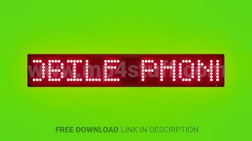 Notice Keep Mobile Phones on Silent Mode Scrolling Red Dot Matrix LED Text Animation on Green Screen