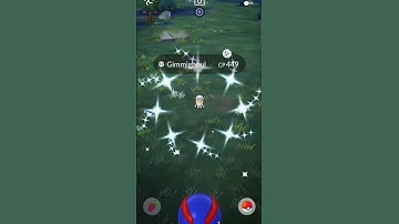 ✨PoGO birthday shiny Gimmighoul with 9th anniversary background✨ #anniversary#pokemongo#shorts