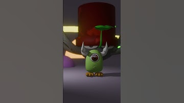 [Blender3D] Cute Little Monsters: Viewport vs Render #blender3d #cutemonster #littlemonster