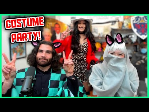 Thumbnail for Valkyrae and Miyoung Dress Up Hasan For Halloween Costume Parties!