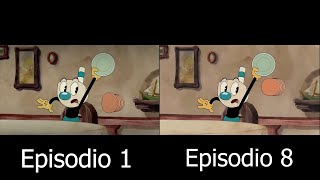 ¡El show de Cuphead! - Episodio 1 VS Episodio 8 (Comparación)