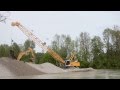 Liebherr HS 845 HD dragline of Wanner + Märker Gmbh & Co. KG digging gravel