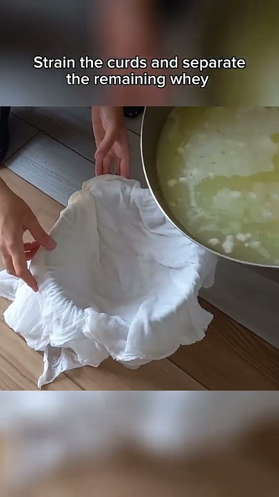 Making feta cheese today and turning whey into ricotta 🥰 #cheesemaking #ricotta #whey #permaculture