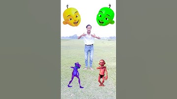 Upin Ipin Head to dancing frog,, joker,, gorilla & red dame tu cosita -#vfxsanjit51 #funny #shorts