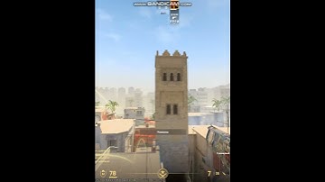 Mirage "CS2" 4 smoke grenades on (fake) B from the t-base by the trash can