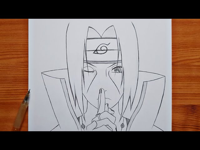 How to Draw Itachi Uchiha — Easy Drawing - Storiespub - Medium