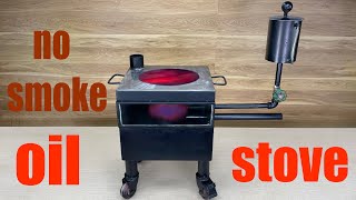 Oil stove DIY. Smokeless gasification! Infrared stoves, gas and gasoline are no longer needed