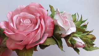 : !     !  ! Hairpin rose from foamirana! An easy way!