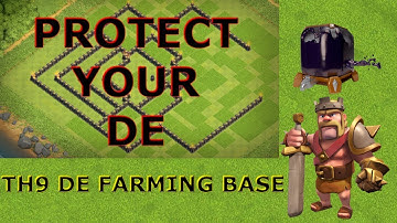 2nd TH9 Dark Elixir Farming Base - Clash of Clans 2018