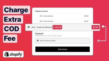 How to Add an Extra Charge for Cash on Delivery Orders in Shopify