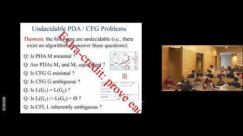 heory of Computation, Lecture 11 (of 22), Professor Gabriel Robins (2017)