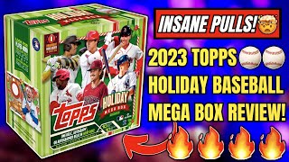 *INSANE PULLS!🤯 2023 TOPPS HOLIDAY BASEBALL MEGA BOX REVIEW!⚾️