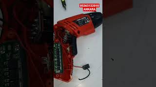 Black&amp;Decker şarjlı vidalama 600mah nikel kadmiyum piller 2600mah Lityum İon pile dönütürüldü.
