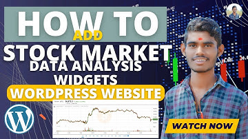 How To Add Stock Widget In Wordpress Website | Easy Steps