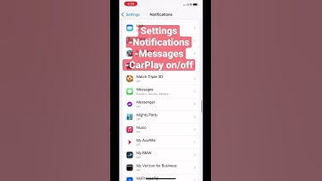Apple Carplay Turn OFF Messages | How to Turn off message notifications | #shorts