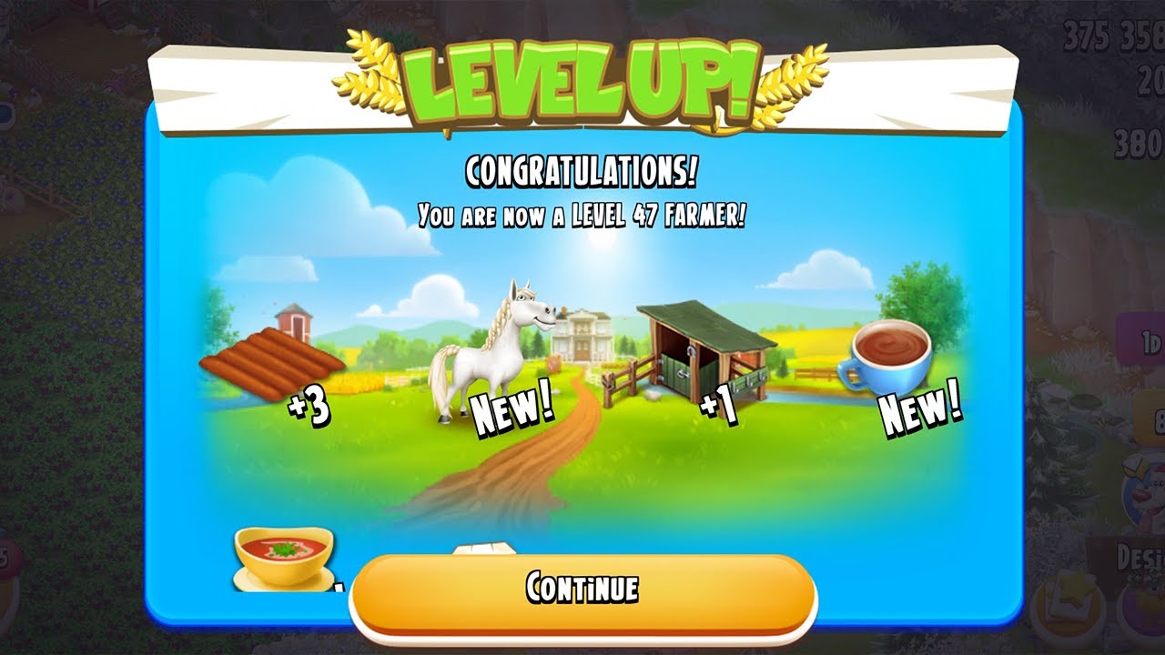 Hay Day ROAD to LEVEL 100 #3 - LEVEL UP 47 and BIG HARVEST (Satisfying)