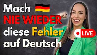 Mach nicht DIESE FEHLER auf DEUTSCH❌ ! LIVE am 08.05.2026 um 17:00 Uhr