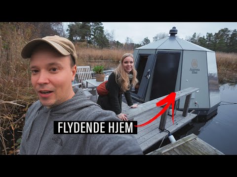 VI OVERNATTER I EN GLAS IGLO MIDT PÅ EN SØ! Unikke overnatninger #1