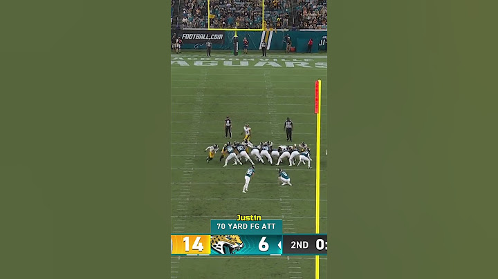 Cam Little, el pateador de los #Jaguars acaba de conectar un gol de Campo de 70 Yardas... 🤯😱🏈