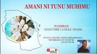 WIMBO:AMANI NI TUNU MUHIMU. Mtunzi na Mratibu Aloyce Kipangula; Waimbaji CHANG'OMBE CATHOLIC SINGERS