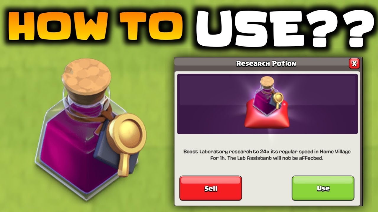 How to Use The Research Potion In Clash Of Clans
