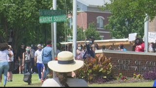 Columbia SC police officers injured in protests