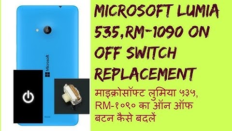 Microsoft Lumia 535,RM-1090 On Off Switch Replacement