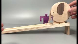 Lauftier Elefant aus Holz Resimi