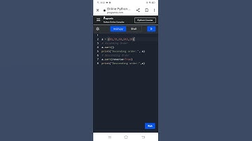 Sort the list in ascending and descending order using sort() in Python