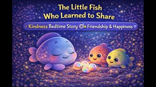 The Little Fish Who Learned to Share 🐠🌈 Kindness &amp; Friendship Bedtime Story for Kids | Moral Cartoon