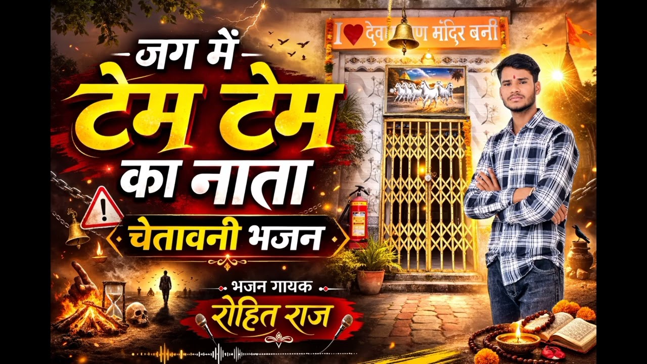 जग में टेम टेम का नाता//चेतावनी भजन// भजन गायक –रोहित राज 