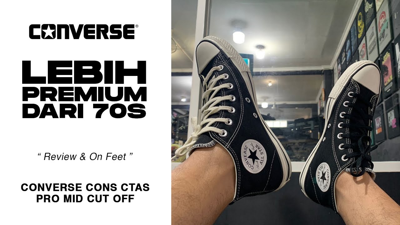 Converse Cons CTAS pro mid cut off review and on feet - YouTube