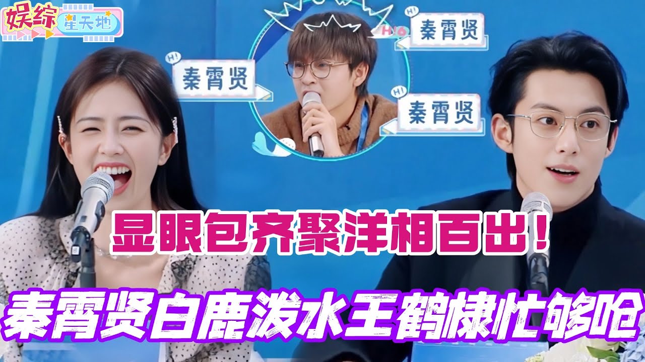 秦霄贤白鹿玩泼水给王鹤棣忙够呛！显眼包聚一起洋相也太多了！