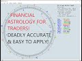 Financial Astrology For Traders! Full education program & software! Support also avaılable at Club!