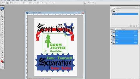 Adobe Photoshop - Spot Color Separation - Screen Printing