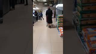 elegant crossdresser lady at supermarket 2