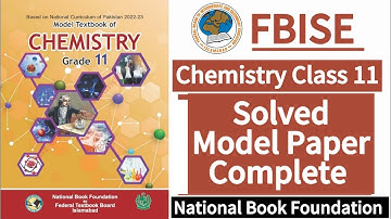 Class 11 | Chemistry | Solved Model Paper | Complete | New Syllabus 2024