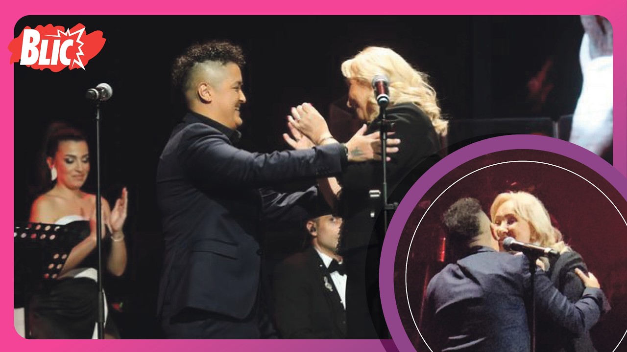 GOCA ŠAULIĆ GRCA U SUZAMA Marija Šerifović je teši, potresni snimci sa koncerta u čast Šabanu