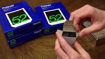 Unboxing Vintage Polaroid 4x5 Instant Sheet Film