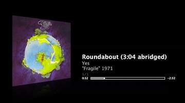 Yes - 3:04 - Roundabout (Short Version) / "Fragile" 1971