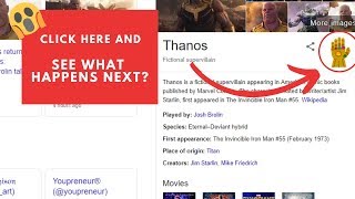 Google Thanos Trick You Should Try Right Now (Special Video for Avengers Fans)